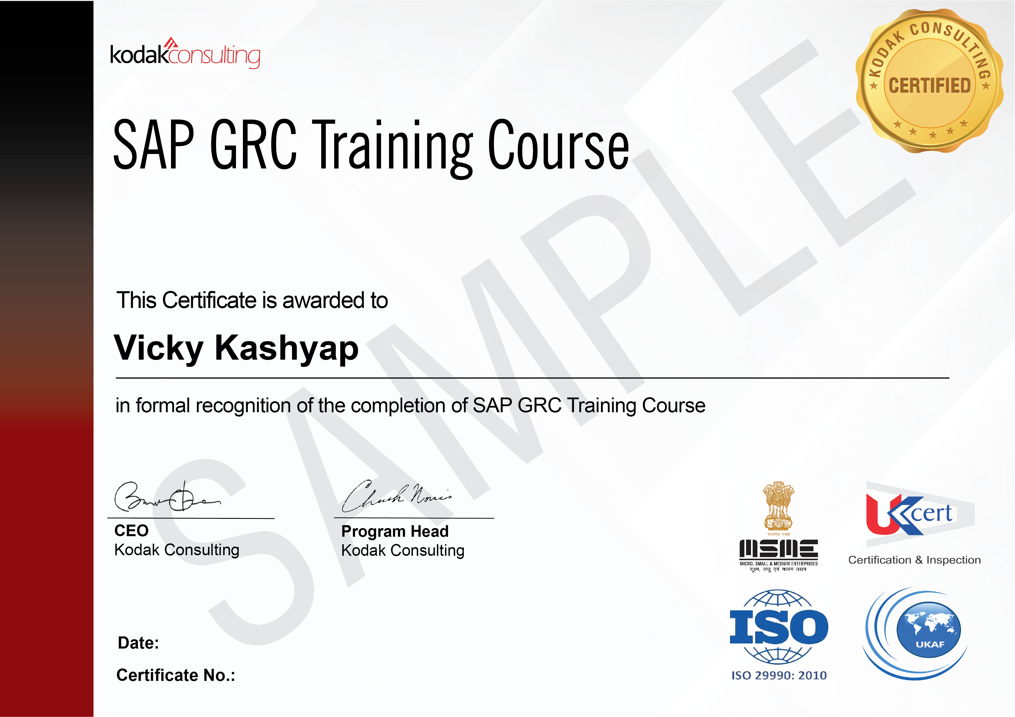 SAP GRC Training Course Kodakco